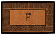 The Grecian Monogram Doormat, Extra-Thick 3'x6', Letter F
