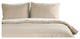 Lotus Home Water and Stain Resistant Duvet Cover Mini Set, Taupe, Twin