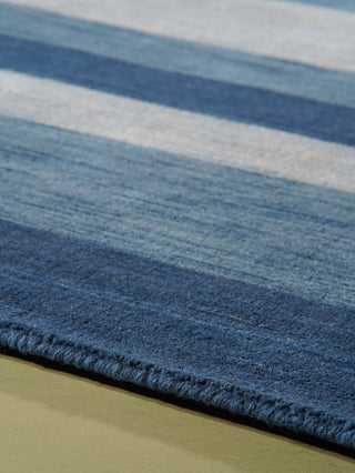 HAND KNOTTED LOOM WOOL ECO-FRIENDLY AREA RUGS-Rectangle,Blue,Contemporary, [Square] 10'x10'