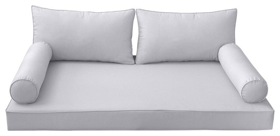 S2 Queen Size 5PC Pipe Daybed Mattress Cushion Bolster Pillow Complete Set AD105