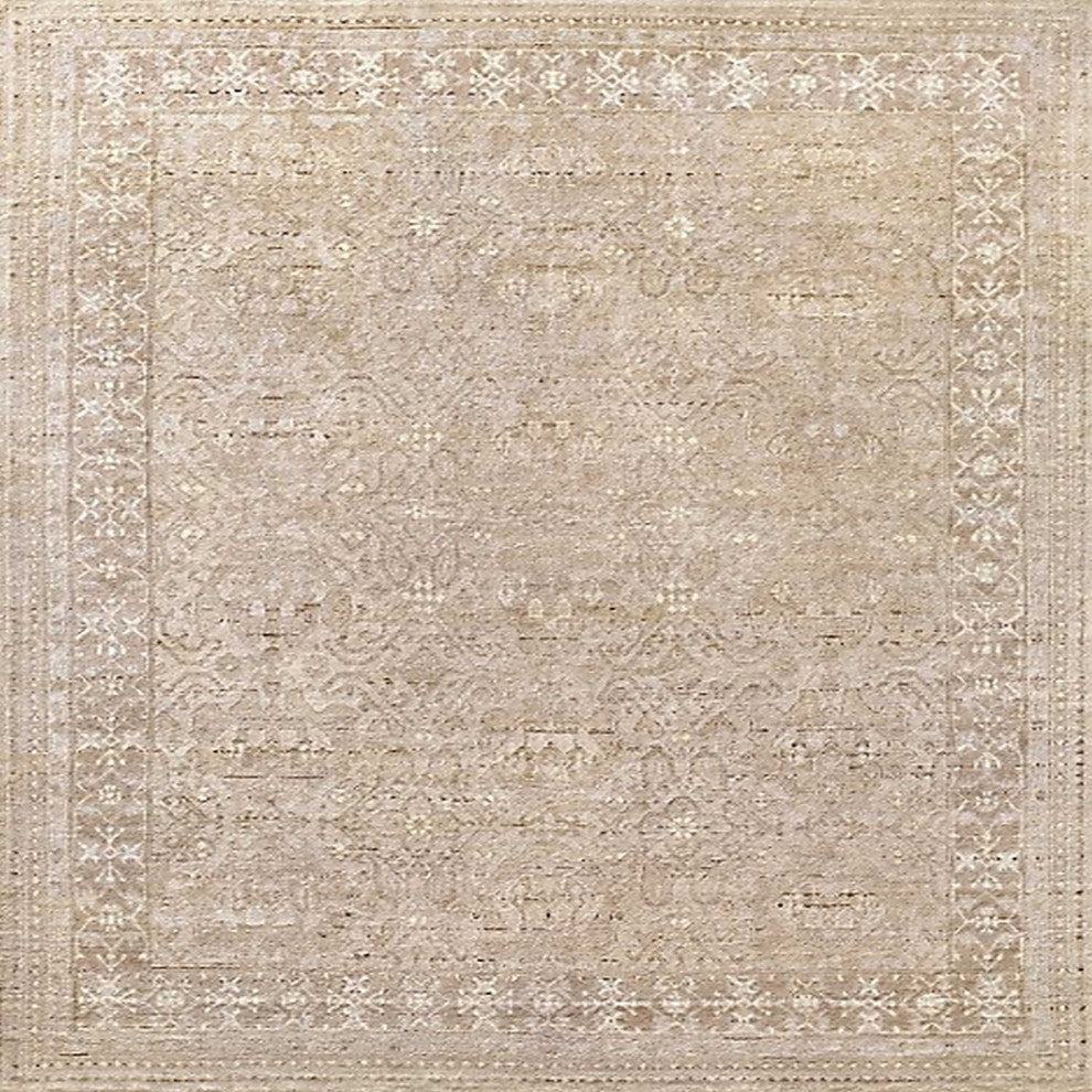 Ahgly Company Indoor Square Mid-Century Modern Area Rugs, 8' Square