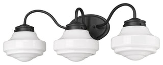Golden Lighting 0508-BA3 Ingalls 3 Light 28"W Vanity Light - Matte Black /