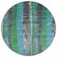 Machine Washable Indoor/Outdoor Chantille ACN1910 Teal 8' x 8' Round Rug