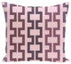 Cuff-Links Geometric Print Pillow, Mulberry, 26"x26"