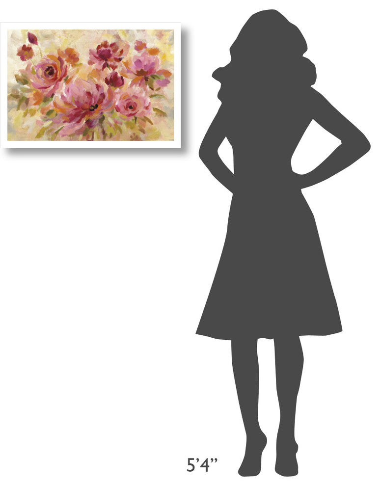 "Romantic Bouquet Crop" Digital Paper Print by Silvia Vassileva, 26"x18"