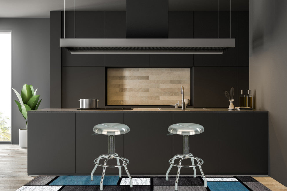 Bar Stool With Swivel Seat and Adjustable Height