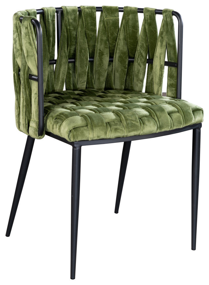 Milano Dining Chair, Green/Black