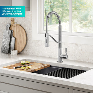 KRAUS Torak Commercial Style 2-Function 1-Handle Pull Down Kitchen Faucet SFS