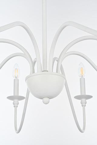Living District Rohan 42" Chandelier in White