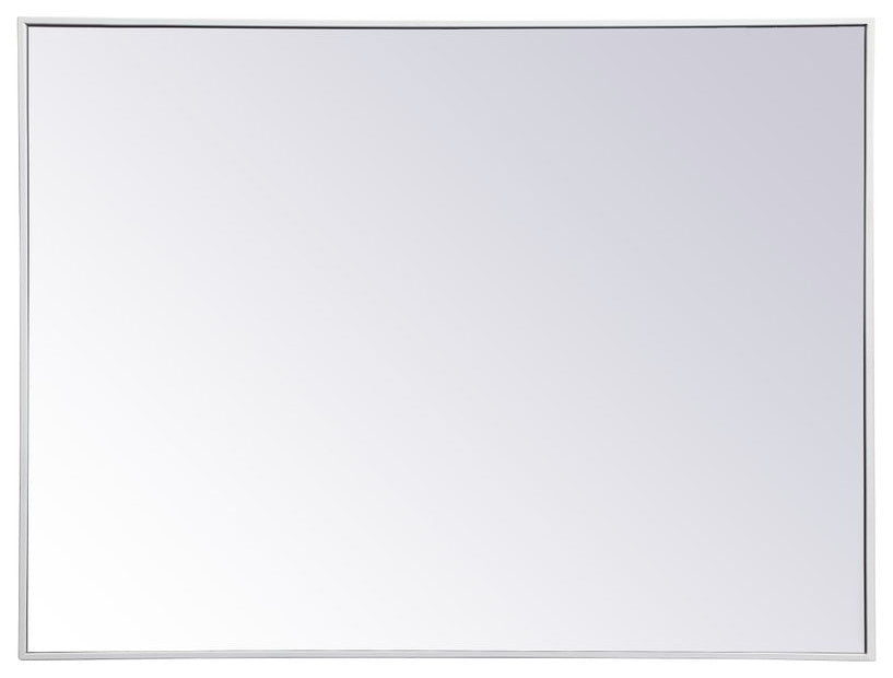 Elegant MR43648WH Metal Frame Rectangle Mirror 36"X48", White
