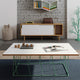 Modern Two Tone Wood Sideboard, Oak White, Oak Leg