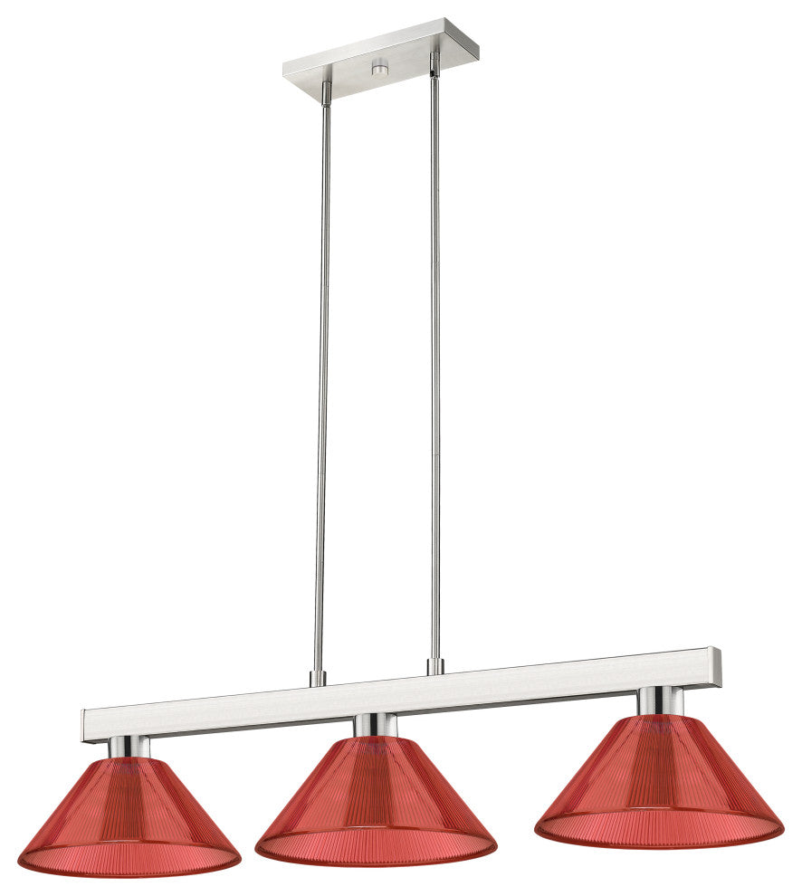 Zlite 152BN-ARBG 3-Light Billiard Light, Burgundy
