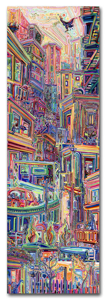 Josh Byer 'Homes' Canvas Art, 16x47