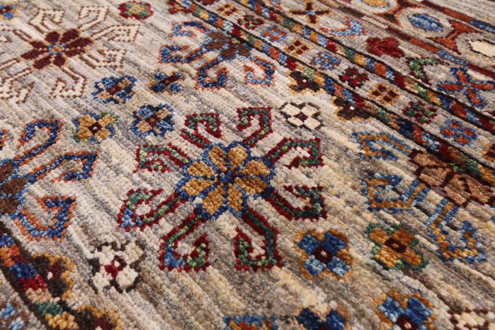 Khorjin Super Kazak Hand-Knotted Wool Rug 5' 0" X 6' 8" - Q12302