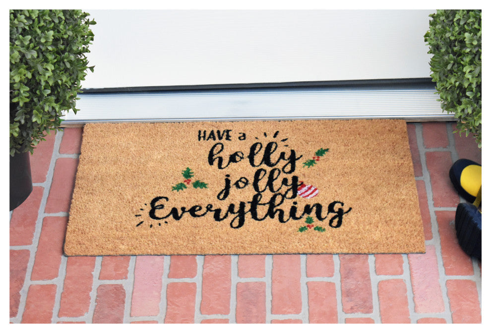 Holly Jolly Doormat, 24'' X 36''
