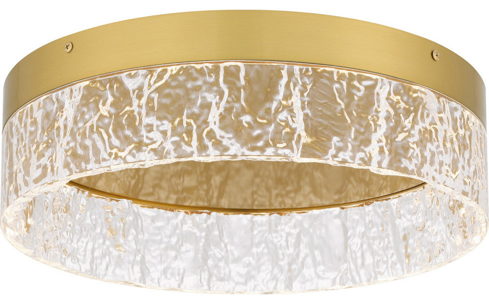LED Flush Mount in Brushed Gold