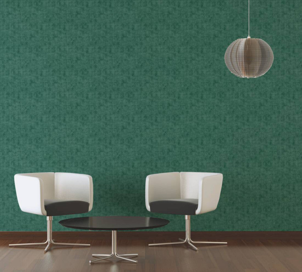 Plain Textured Wallpaper, Random Grainy Spots, 374173, Green, 1 Roll