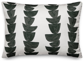 Monochromatic Stacked Bowls 14"x20" Spun Poly Pillow