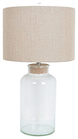 Keep Sake Table Lamp 30" H Clear Glass Finish, Set of 2