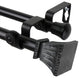 Aldo Double 13/16 inch dia. Curtain Rod, Black, 28"-48"