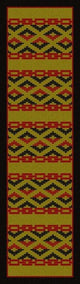 Basket Weave Rug, Brown, 2'x8', Runner
