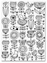 Elizabeth Caldwell 'Birds And Flowers' Canvas Art, 14x19