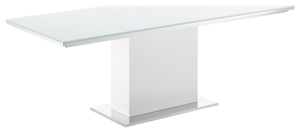Bianca Dining Table With White Base and White Top