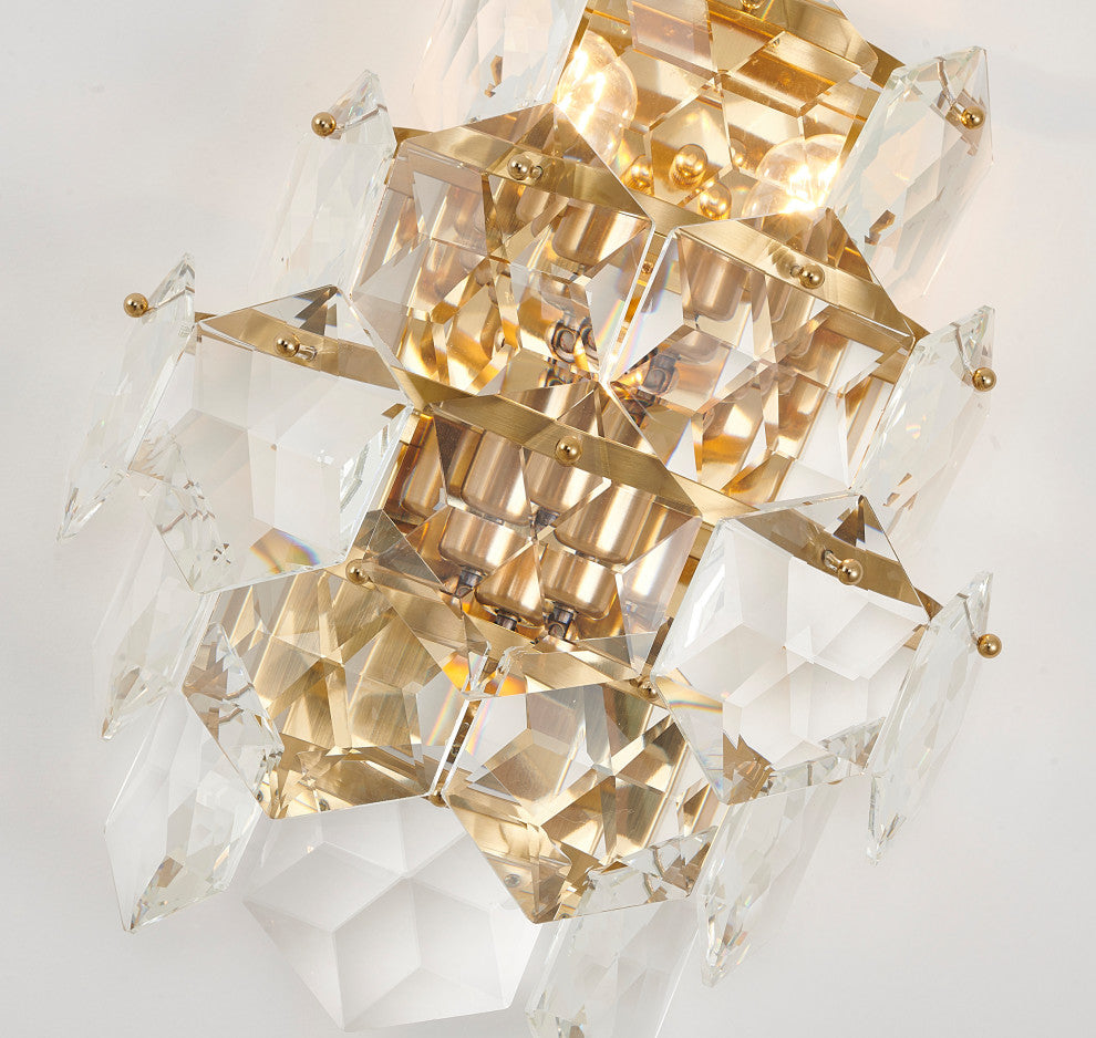 Bethel International GL434W14G 40-Light Wall Sconce, Gold