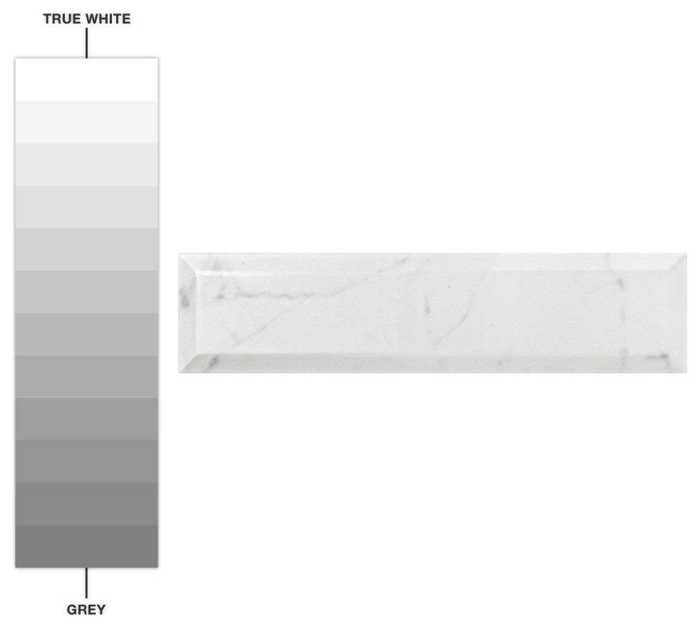 Classico Carrara Glossy Metro Ceramic Wall Tile
