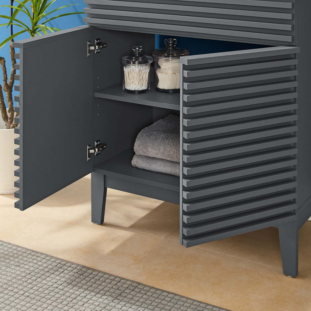 Render 30" Bathroom Vanity, Gray Black