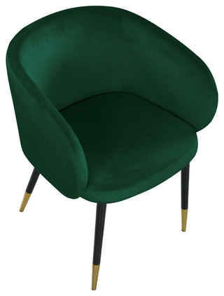 Louise Velvet Dining Chair, Green