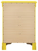 Louis Phillipe 4 Drawer Chest, Yellow