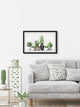 "Soothing Greens" Framed Painting Print