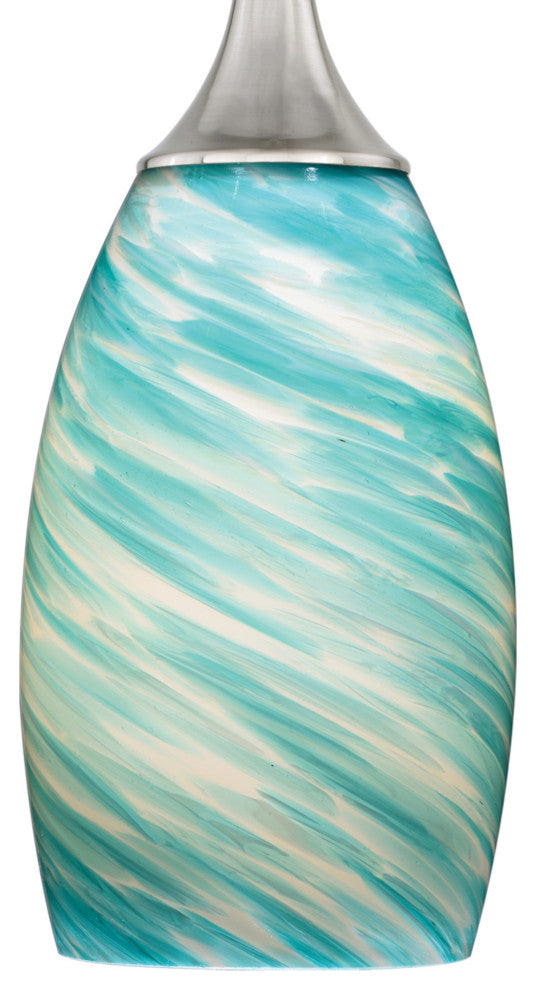 Vaxcel Lighting P0172 Milano 5"W 1 Light Mini Pendant - Satin Nickel