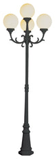 4-Light Pole Lantern, Black