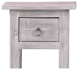 Sunset Trading Cottage Narrow Side Table, Distressed Light Gray