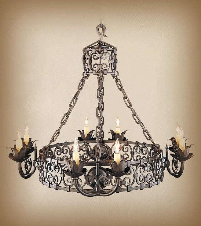 Aragon Wrought Iron Chandelier