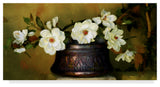 Sharon Forbes 'Magnolias' Canvas Art, 24"x12"