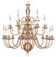 Beacon Hill Chandelier, Flemish Brass
