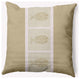 16x16" Fish Chips Nautical Decorative Indoor Pillow, Taupe