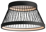 ET2 E20980 Loom 2 Light 23"W LED Flush Mount Ceiling Fixture - Black
