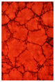 Handmade Wool Red Contemporary Abstract Dip Dyed Rug, 4' X 6'