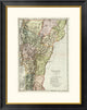 "Vermont, 1797" Framed Digital Print by Daniel Friedrich Sotzmann, 26"x32"
