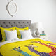 Deny Designs Clara Nilles Jellybean Giraffes Duvet Cover - Lightweight