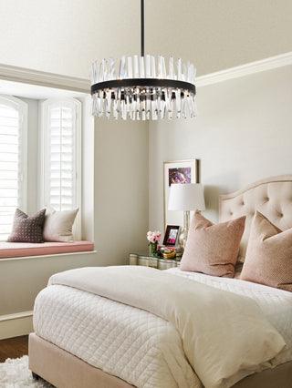 Modern Black 14-Light Pendant