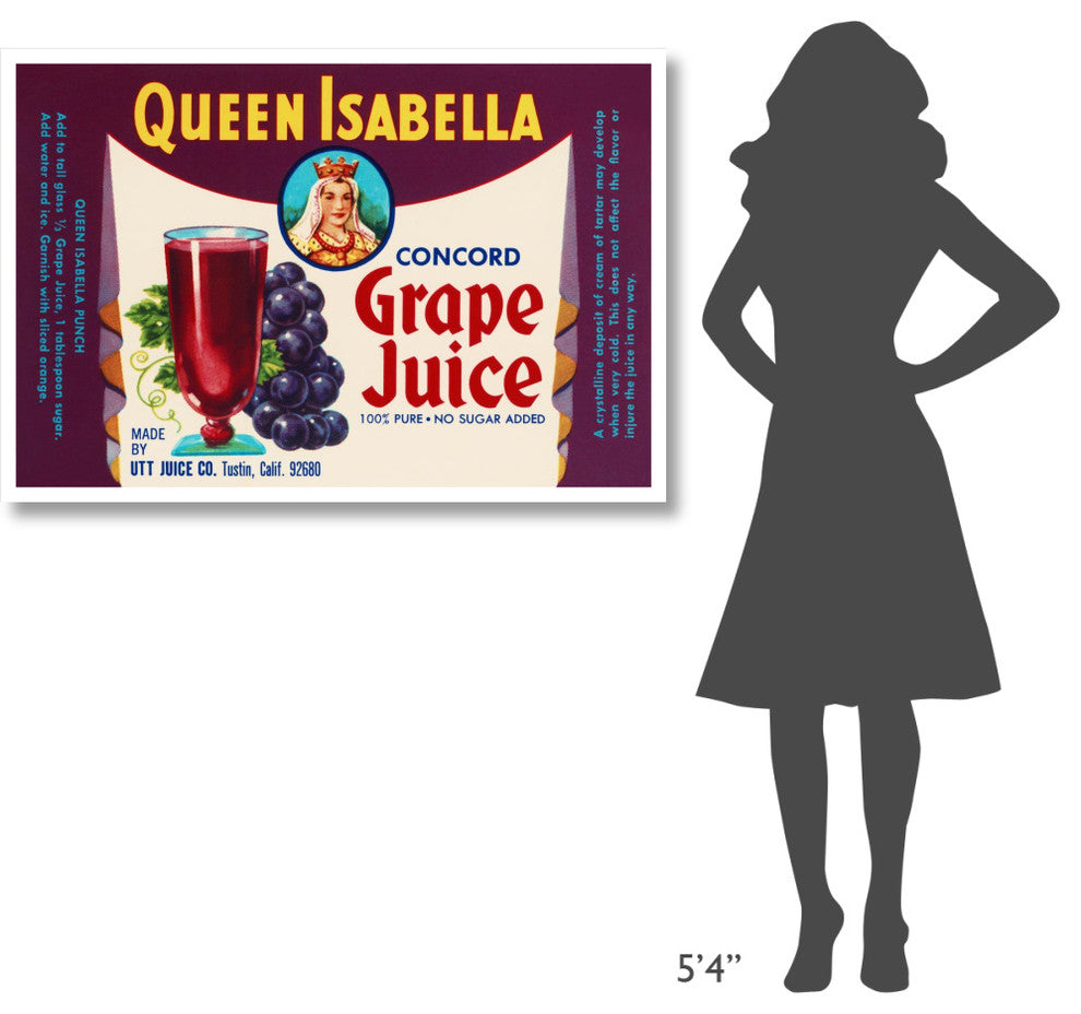 "Queen Isabella Concord Grape Juice" Digital Paper Print by Retrolabel, 46"x31"