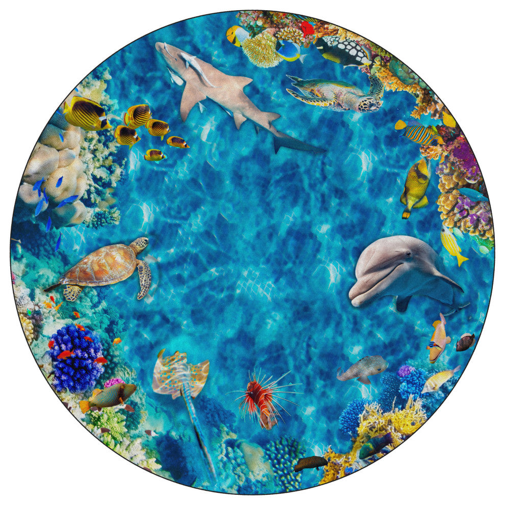 Flagship Carpets FA1002-71FS 12' Into The Sea Rug