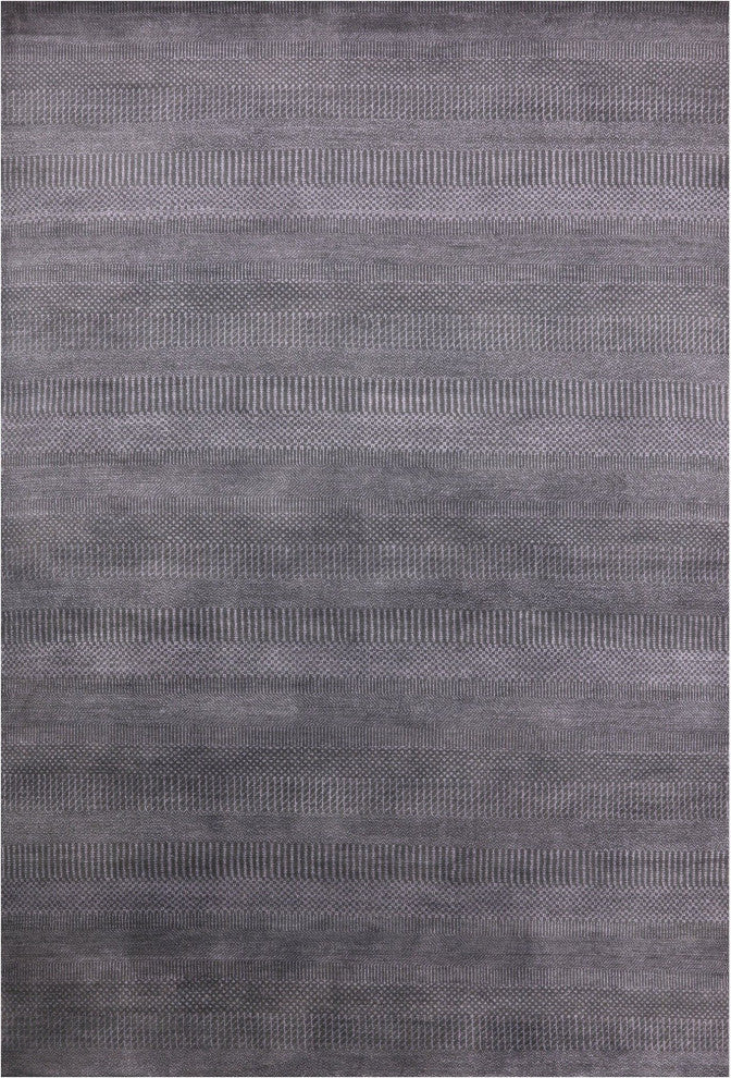 6' 0" X 9' 2" Savannah Grass Wool and Silk Hand Knotted Rug Q11384