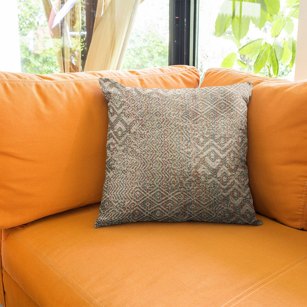 Plutus Multi-Color Fave Abstract Luxury Throw Pillow, 24"x24"