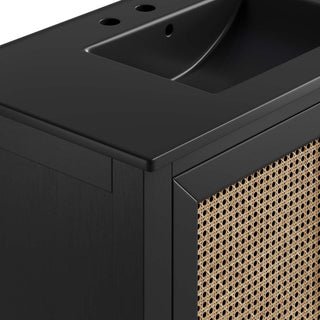 Dixie 36" Solid Wood Bathroom Vanity Cabinet, Black Black